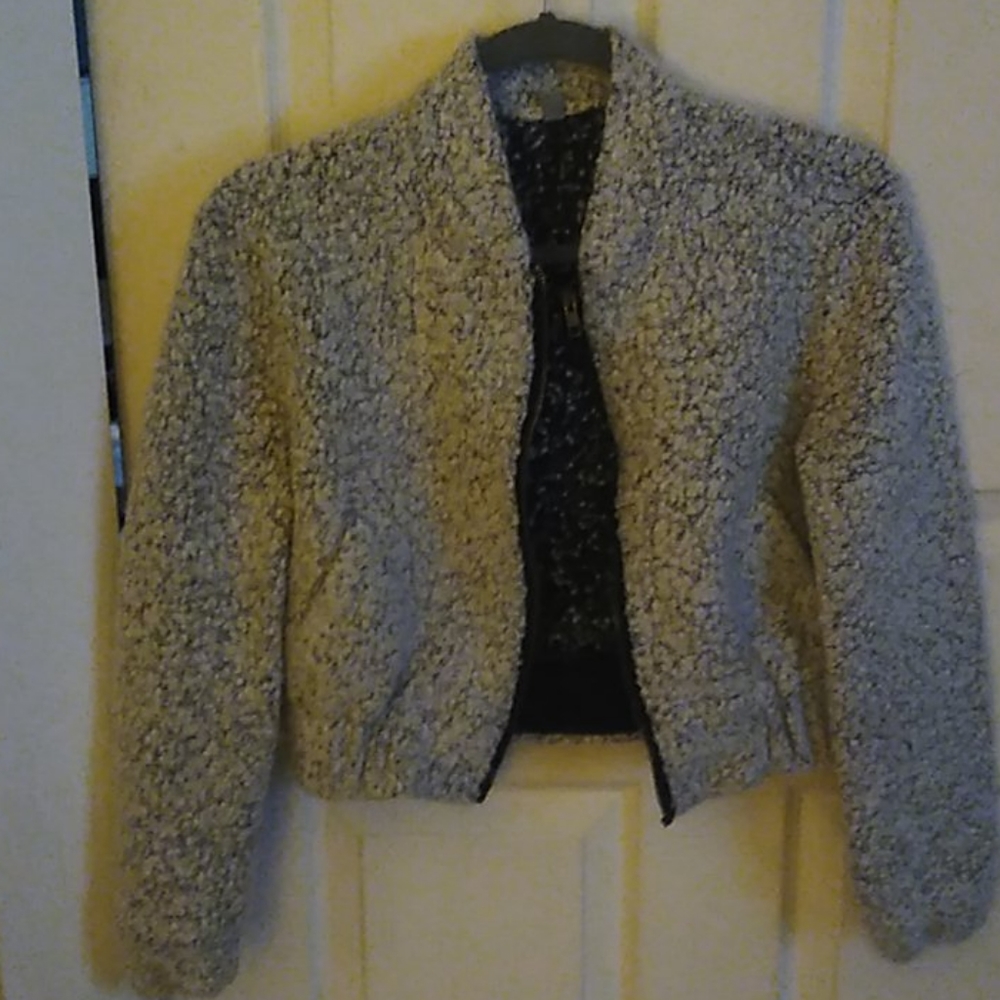 Gray wool coat by "COPE"